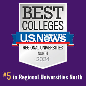 2024 US News &amp; World Report badge for Best Regional Universities in the North. The 91大神 ranked in the Top 10 in this category in 2024.